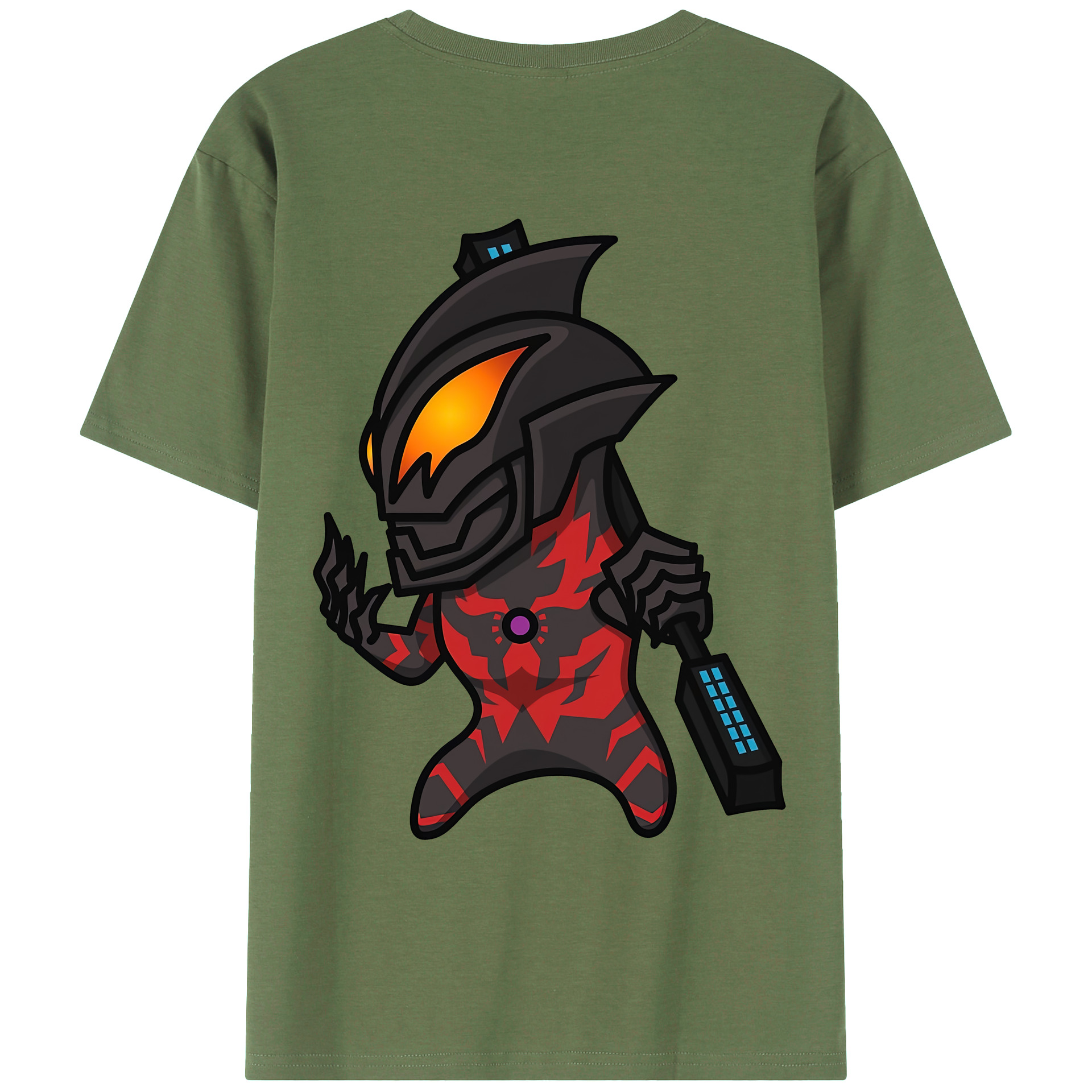 （画像用） ウルトラマン Ultraman 綿100％ メンズ半袖Tシャツ（バックプリント） 通気性